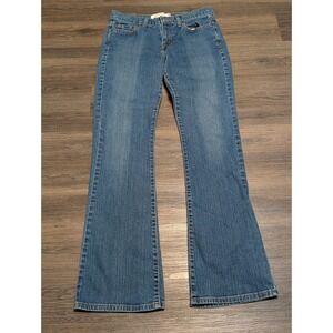 Levis 515 Bootcut Jeans Womens 8L Medium Wash Blue Denim Mid Rise Stretch 30x32